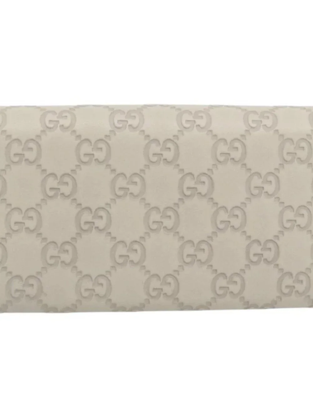 GUCCI GG Canvas Guccissima Lovely Heart Wallet Leather Ivory 251861 Auth 182242V - Picture 2 of 16